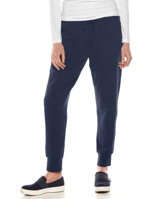 Coolibar - UV Wochenendhose für Damen - Maho - Einfarbig - Navy Blau
