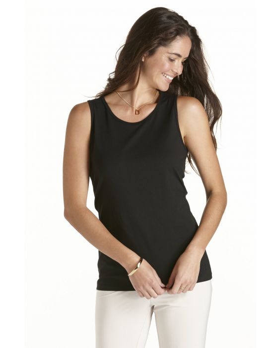 Coolibar - UV Basic Top Damen - schwarz