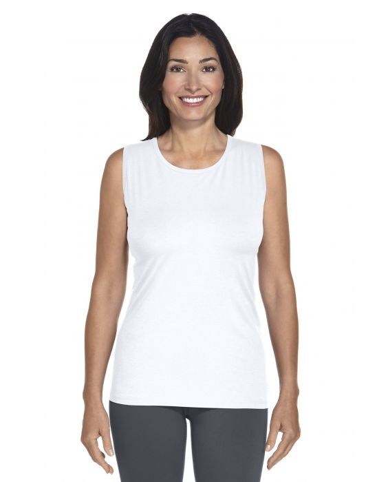 Coolibar - UV Basic Top Damen - weiss