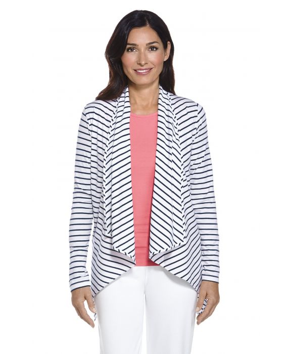 Coolibar - UV Sonnenweste für Damen - Marietas - Navy/Weiß