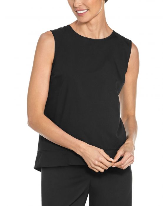Coolibar - UV Tank Top für Damen - St. Tropez Swing - Schwarz