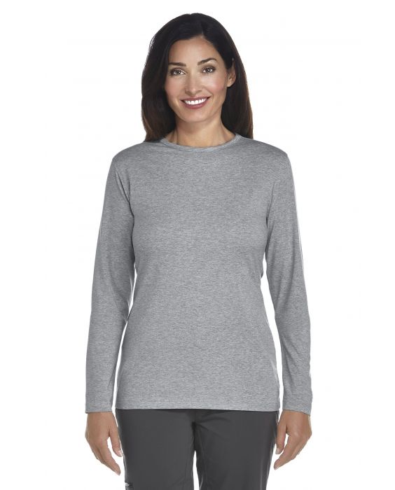 Coolibar - Langarm UV-Shirt Damen - grau
