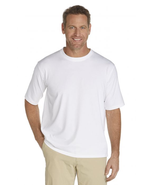 Coolibar - UV-Schutz T-Shirt Herren - weiss