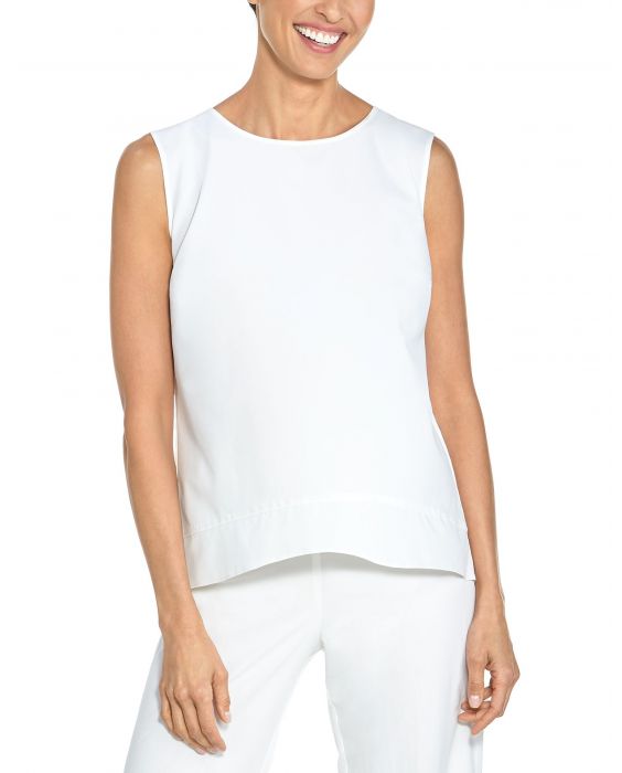 Coolibar - UV Tank Top für Damen - St. Tropez Swing - Weiß
