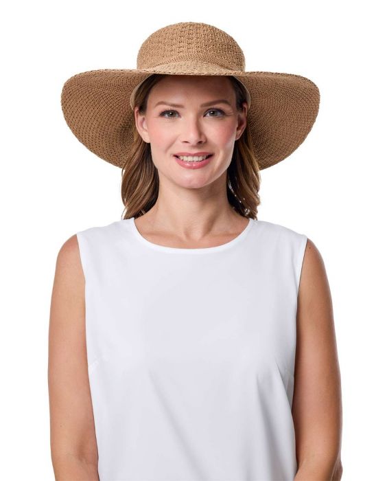 Coolibar - UV-Sonnenhut für Damen - Hellbraun