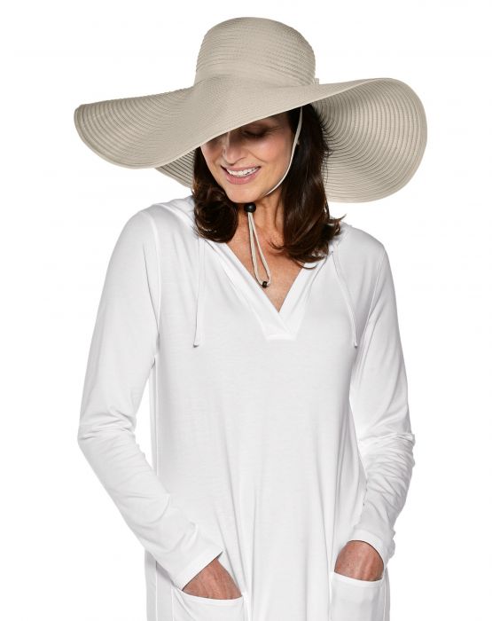 Coolibar - XL UV Schlapphut für Damen - Tan