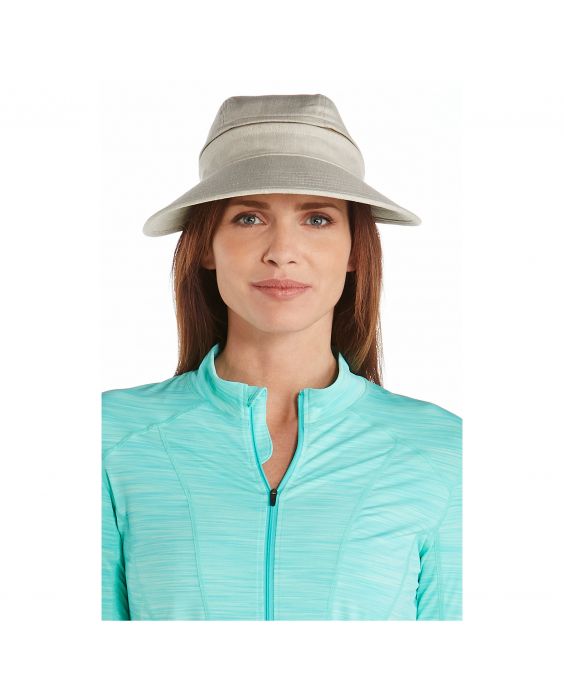 Coolibar - Multifuntionelle UV-Sonnekappe für Damen - Beige