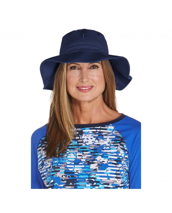 Coolibar - UV-Anglerhut für Damen - Marineblau