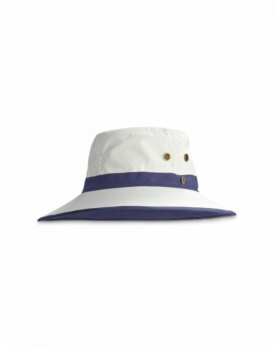Coolibar - UV-Golfhut mit breiter Krempe für Erwachsene - Matchplay - Stein/Marineblau