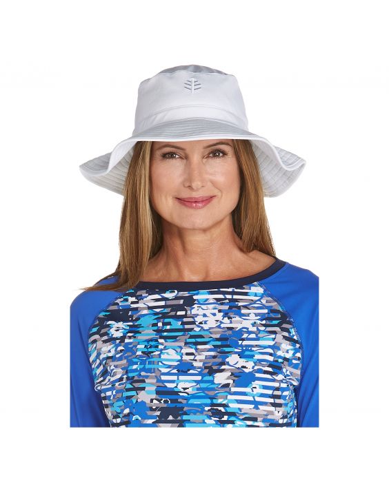Coolibar - UV-Anglerhut für Damen - Weiß