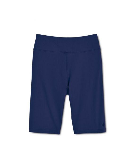 Coolibar - UV Schwimm / Sport Leggings kurz Damen - dunkelblau