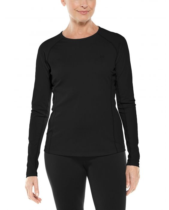 Coolibar - UV-Badeshirt für Damen - Langärmlig - Hightide - Schwarz