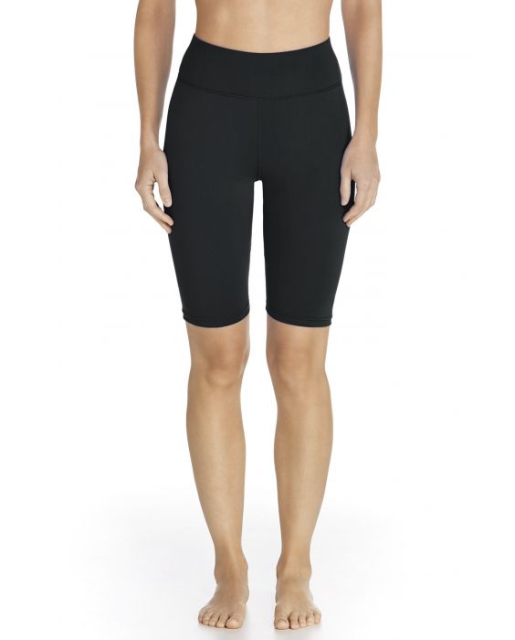 Coolibar - UV Schwimm / Sport Leggings kurz Damen - schwarz