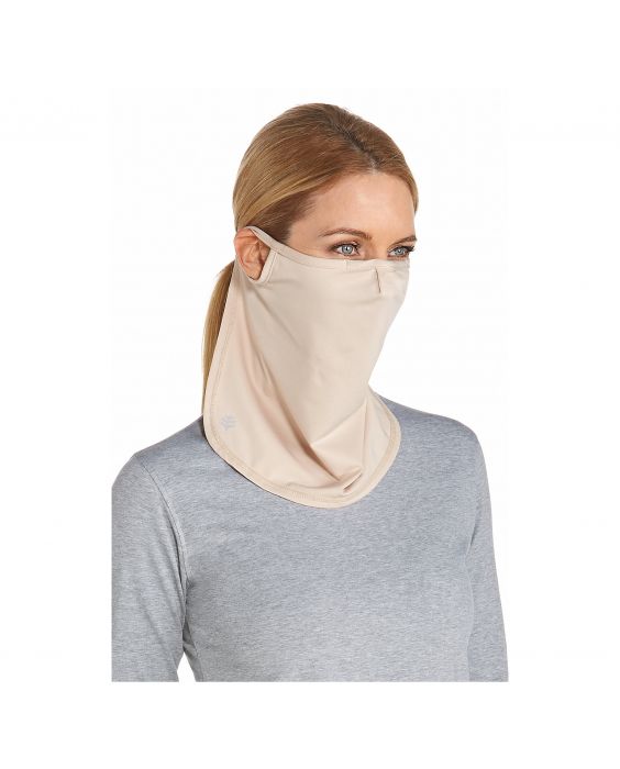 Coolibar - UV-Sonnenschutzmaske unisex - Lang - Beige