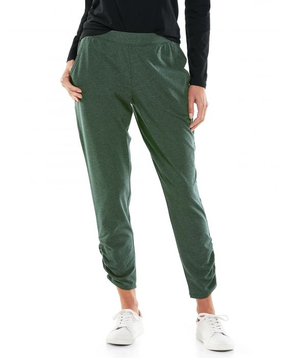 Coolibar - Lässige UV-Hose für Damen - Café Ruche - Olivgrün