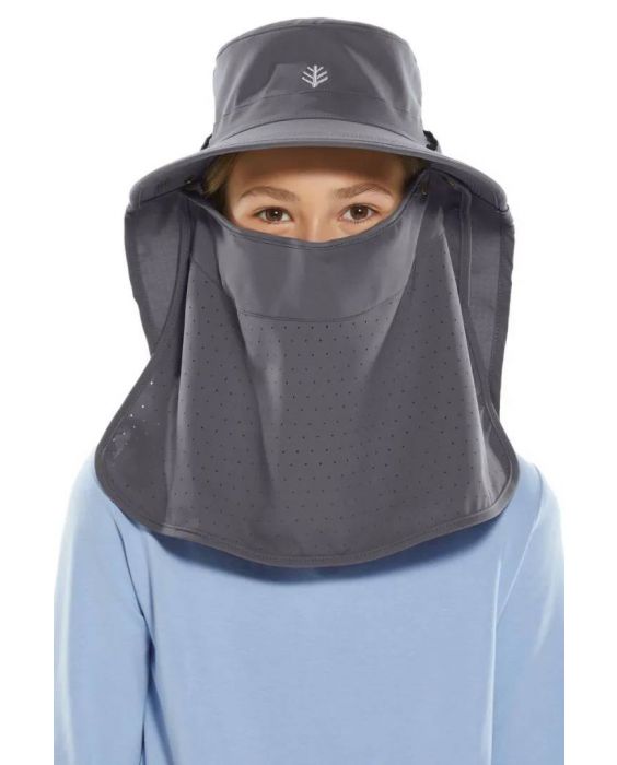 Coolibar - UV-Ultra-Sonnenhut für Kinder - Y-Stevie - Grau