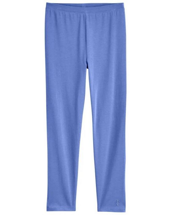 Coolibar - UV Sommer Leggings für Mädchen - Monterey - Einfarbig - Aura Blau