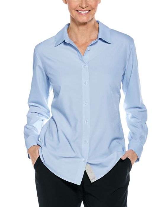 Coolibar - UV-Schutz Bluse für Damen - Hepburn - Hellblau