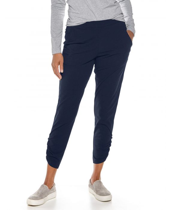 Coolibar - Lässige UV-Hose für Damen - Café Ruche - Navy