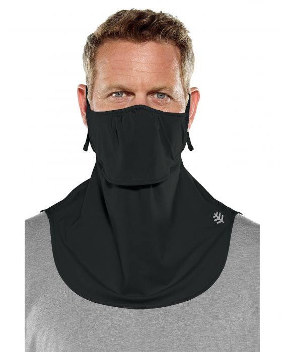 Coolibar - UV-schützende Gesichtsmaske für Erwachsene - Vermilion - Schwarz