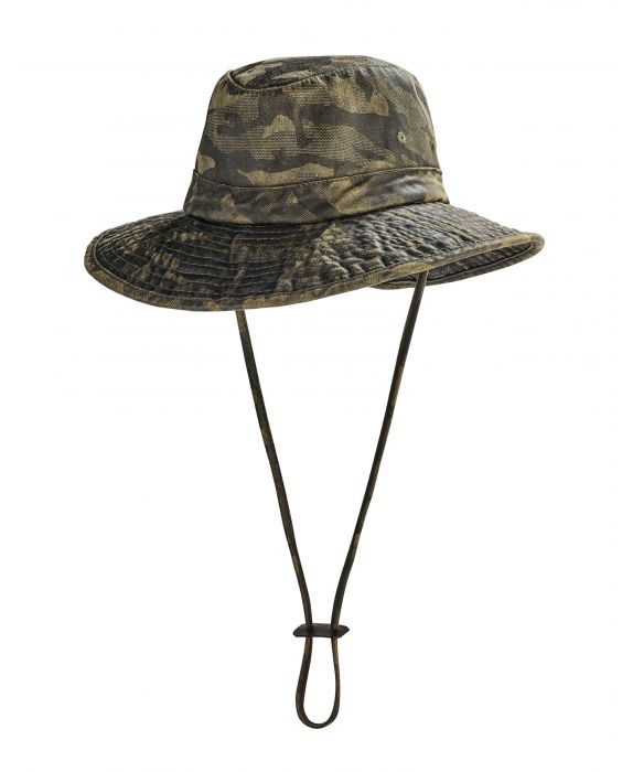 Coolibar - UV-Boonie-Hut für Kinder - Outback - Waldgrünes Tarnmuster