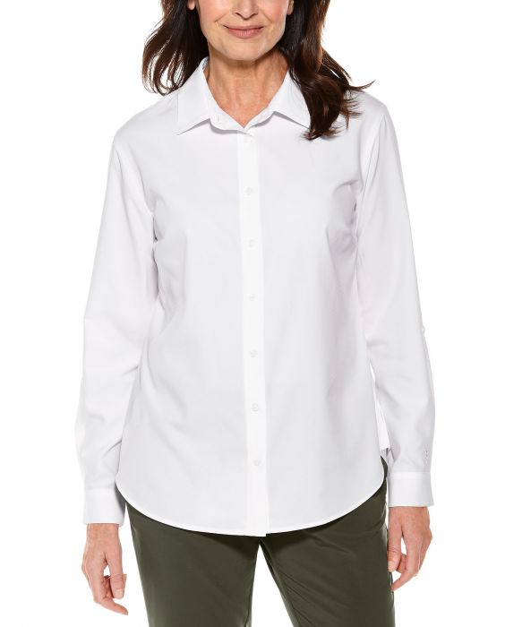 Coolibar - UV-Schutz Bluse für Damen - Hepburn - Weiß