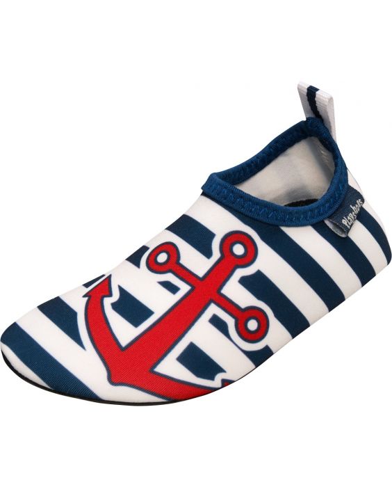 Playshoes - UV-Badeschuhe für Kinder - Maritim - Blau/weiß/rot