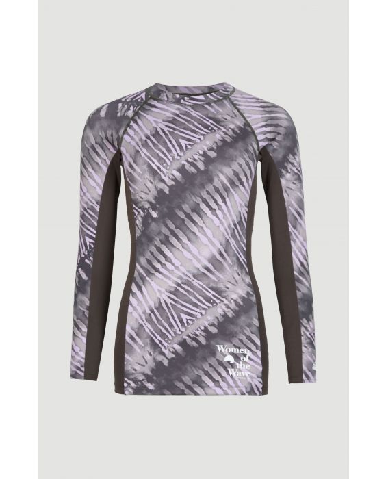 O'Neill - UV-Badeshirt mit langen Ärmeln für Frauen - Women of the wave - UPF50+ - Grey Tie Dye