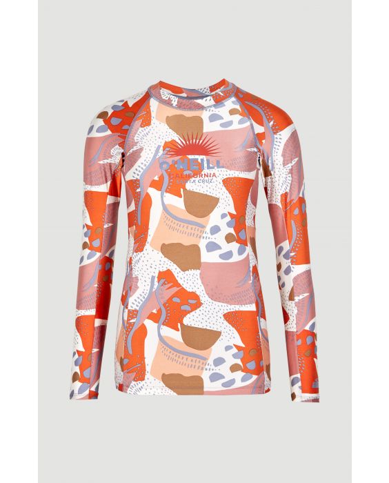 O'Neill - UV-Badeshirt mit langen Ärmeln für Frauen - Desert - UPF50+ - Patchwork print