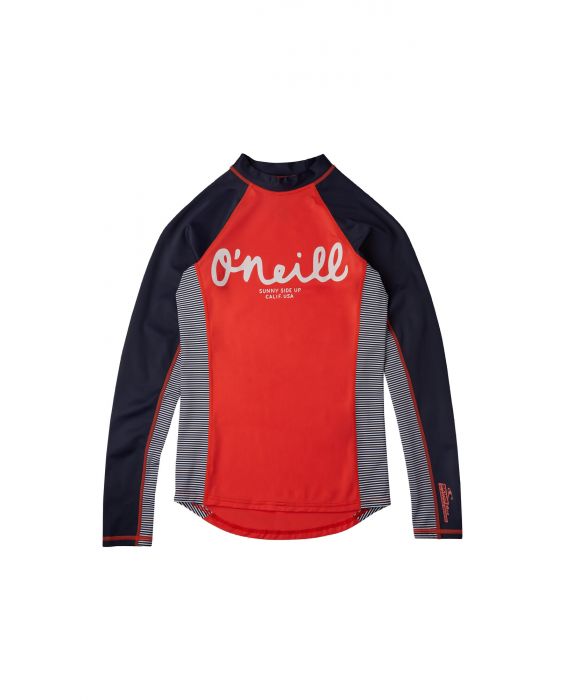 O'Neill - UV-Badeshirt für Mädchen - Langärmlig - Skins - Korallrot