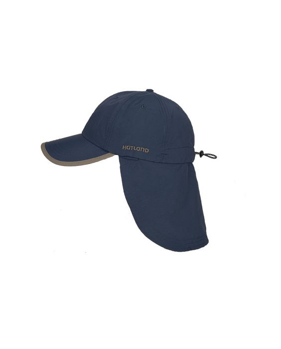 Hatland - UV-Sonnenkappe mit Nackenschutz für Herren - Stone Antimücken - Schieferblau