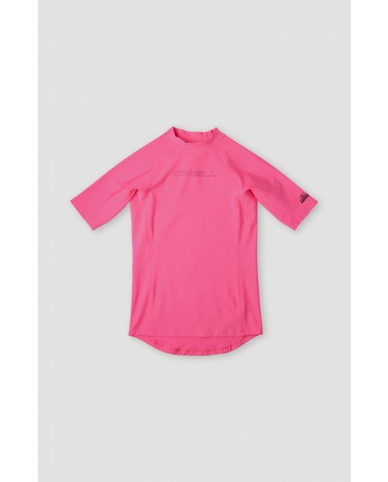 O'Neill - UV-Badeshirt mit kurzen Ärmeln für Mädchen - UPF50+ - Skins - Rosa Shocking
