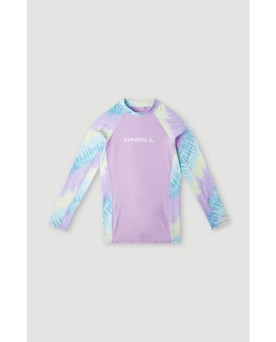 O'Neill - UV-Badeshirt mit langen Ärmeln für Mädchen - UPF50+ - Printed Skin - Blue Tie Dye
