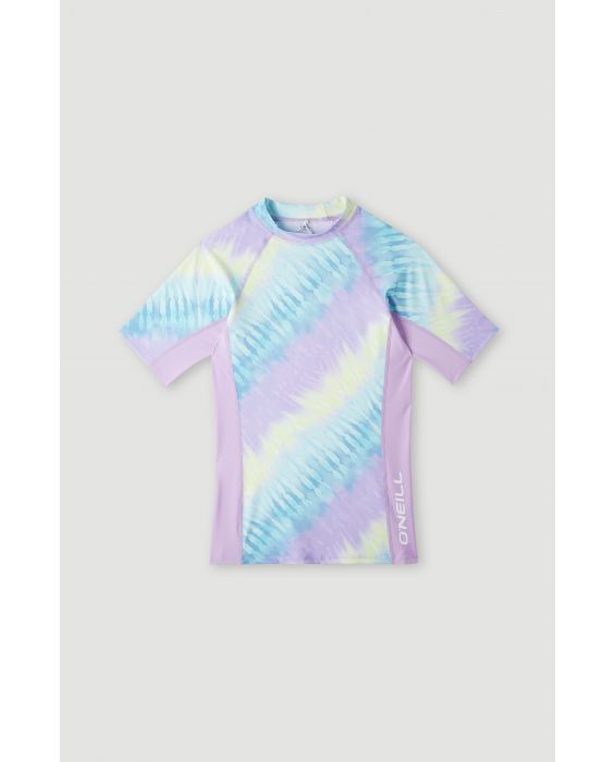 O'Neill - UV-Badeshirt mit kurzen Ärmeln für Mädchen - UPF50+ - Printed Skin - Blue Tie Dye