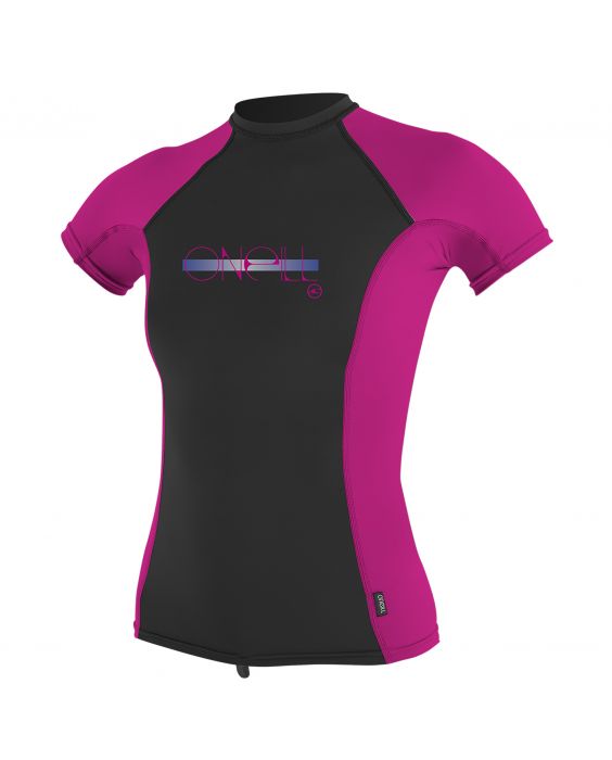 O'Neill - UV-T-Shirt für Mädchen - Performance fit - Pink / Schwarz