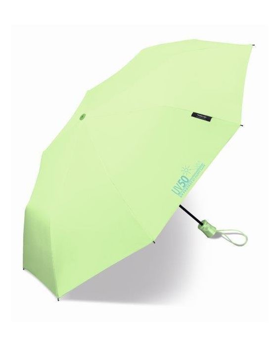 Happy Rain - Mini-Regenschirm mit UV-Schutz - Automatik - Grün