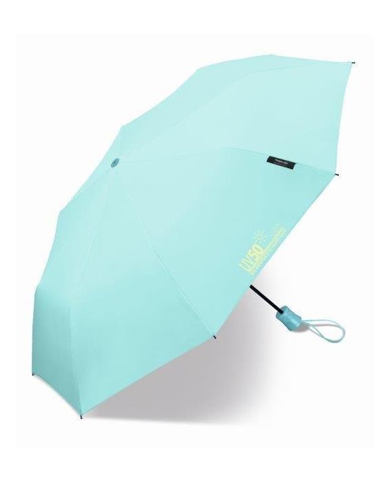 Happy Rain - Mini-Regenschirm mit UV-Schutz - Automatik - Blau