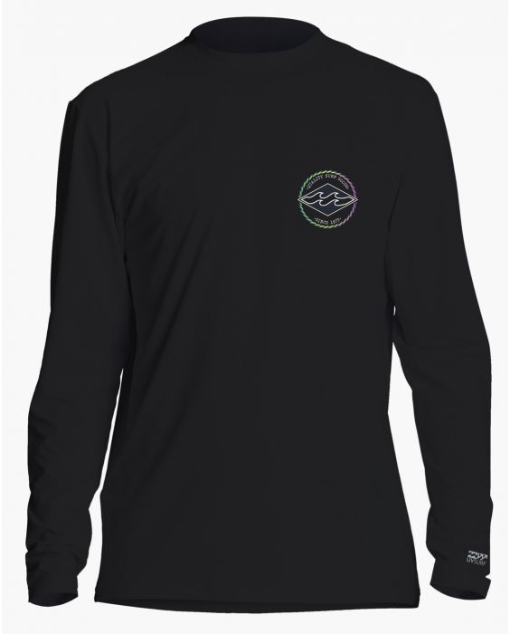 Billabong - Surfshirt für Männer mit langen Ärmeln - Rotor Diamond - UPF50+ - Schwarz