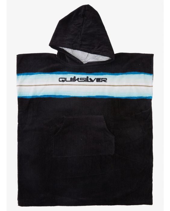 Quiksilver - Kapuzenhandtuch für Jungen - Schwarz & Blau 