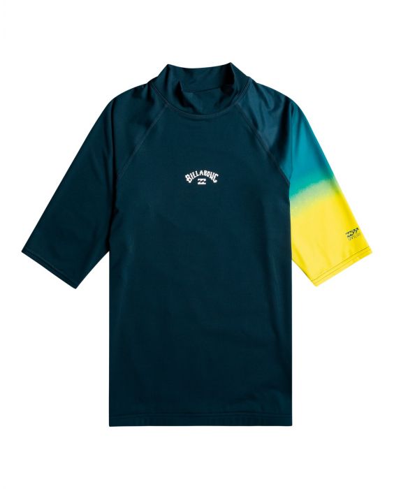 Billabong - UV Rashguard für Herren - Kurzarm - Contrast printed ss - Neongelb