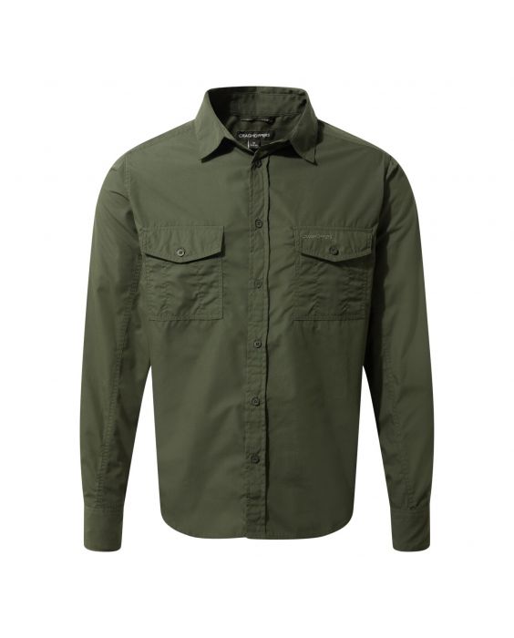 Craghoppers - UV Hemd für Herren - Langarmshirt - Kiwi - Dunkelgrün