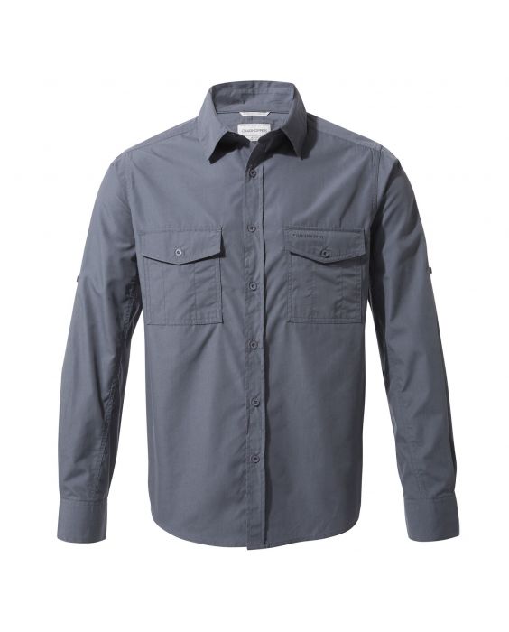 Craghoppers - UV Hemd für Herren - Langarmshirt - Kiwi - Blaugrau