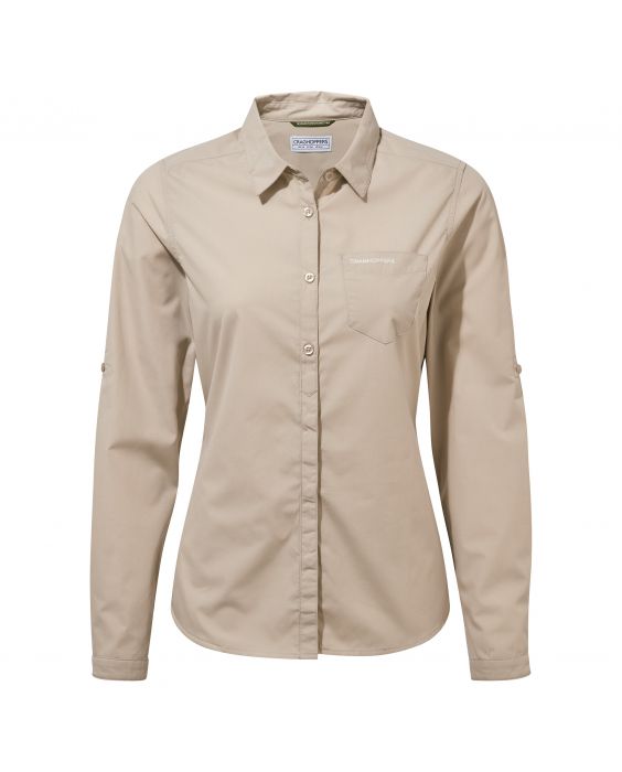 Craghoppers - Bluse für Damen - Lange Ärmel - Kiwi - Gelb/Rot