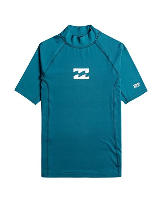 Billabong - Rashguard für Jungen mit kurzen Ärmeln - Waves All Day - UPF50+ - Marine