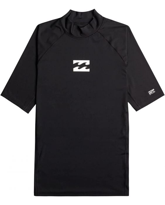 Billabong - Rashguard für Männer mit kurzen Ärmeln - Waves All Day - UPF50+ - Black Pebble