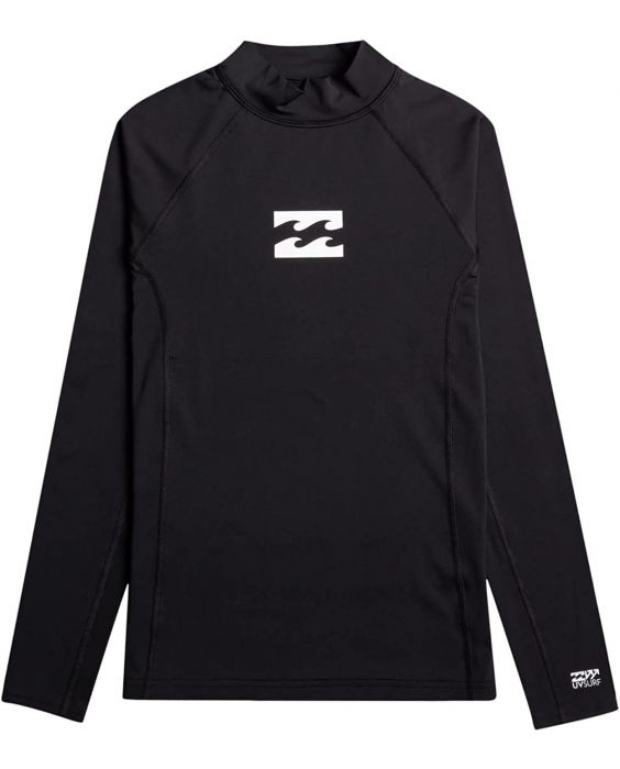 Billabong - Rashguard für Jungen mit langen Ärmeln - Waves All Day - UPF50+ - Schwarz