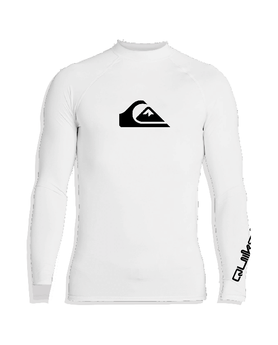 Quiksilver - UV-Badeshirt für Herren - Langärmlig - All time - Weiß