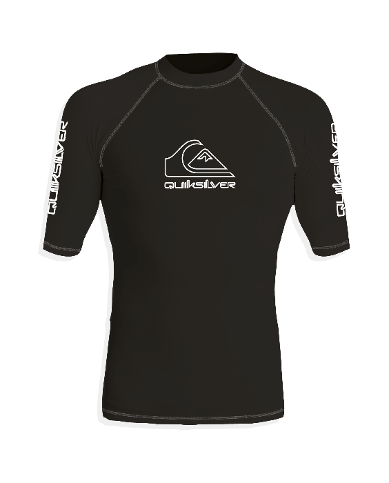 Quiksilver - UV-Badeshirt für Herren - Kurzärmlig - On-Tour - Schwarz