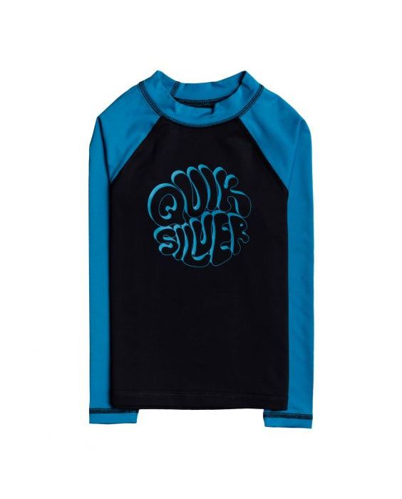 Quiksilver - UV-Badeshirt für Jungen - Langärmlig - Bubble Trouble - Schwarz