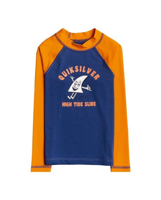 Quiksilver - UV-Badeshirt für Jungen - Langärmlig - Bubble Trouble - Orange
